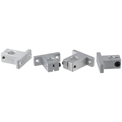 4Pcs SK10 Linear Rod Rail, 10mm Shaft Support, Linear Motion Guides, Axis Vertical, Bracket/Bearing, Aluminum Frame Polished Rod Holder
