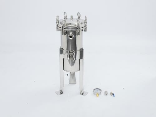 Bag Filter Housing, 0.75" NPT Heavy Duty Water High Flow Bag Filter - size: 0.97 SQ FT