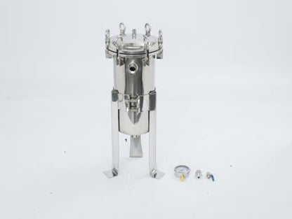 Bag Filter Housing, 0.75" NPT Heavy Duty Water High Flow Bag Filter - size: 0.97 SQ FT