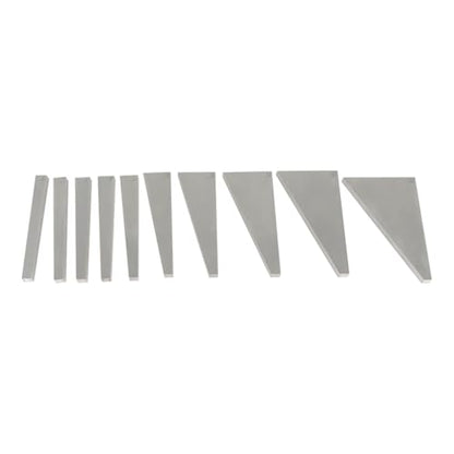 kimllier 10Pcs Angle Gauge Block Set, Accuracy Steel Gauge Block