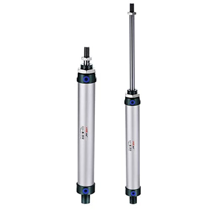 MECCANIXITY Pneumatic Air Cylinder Double Action MAL25X150 25mm Bore 150mm Stroke with Y Connector and 4Pcs Quick Fitting Set - size: 25X150 mm