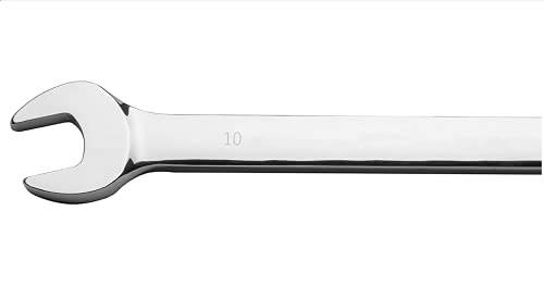 FLZOSPER 10mm Metric Ratchet Wrench,Box End Head 72-Tooth Ratcheting Combination Wrench Spanner - size: 10mm