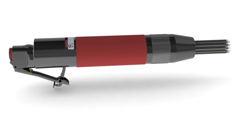 CS Unitec | 199.2103 | Trelawny Low-Vibration VL223 Inline-Gripped Needle Scaler. 8X Less Vibration, All-Steel Construction, Powerful Performance, 19 Needles - Made in England