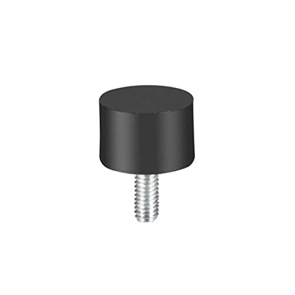 uxcell M4 Thread Rubber Mounts,Vibration Isolators,Cylindrical Shock Absorber with Studs 15 x 10mm 4pcs - size: M4x15x10mm