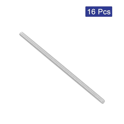 uxcell 16Pcs Fully Threaded Rod, M3 x 75mm 304 Stainless Steel Right Hand Thread Bar Studs M3-0.5 Thread Pitch for Furniture Machinery Assembly - size: M3 x 75mm