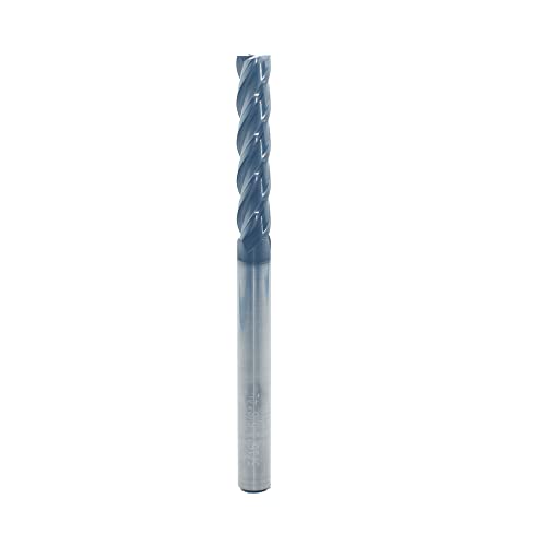 5/16" Extra Long Carbide Square End Mill, 4 Flute, 4" OAL, 1 Pc - size: 5/16" Extra Long (1 Pc), style: For Alloy Steels