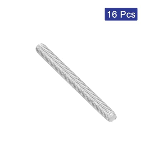 uxcell 16Pcs Fully Threaded Rod, M4 x 40mm 304 Stainless Steel Right Hand Thread Bar Studs M4-0.7 Thread Pitch for Furniture Machinery Assembly - size: M4 x 40mm