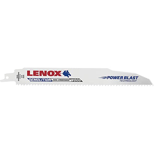 LENOX 9 In. 6 TPI Demolition Recipro - size: 2-Pack