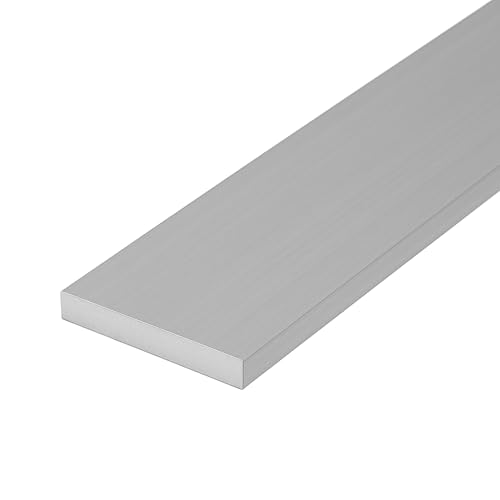 92" Long Aluminum Flat Bar – 6063-T6 Alloy – Solid Metal Strip for Framing, Trim, DIY, and Fabrication Projects (Anodized, 2 1/2" Wide x 1/8" Thick) - color: Anodized, size: 2 1/2" Wide x 1/8" Thick