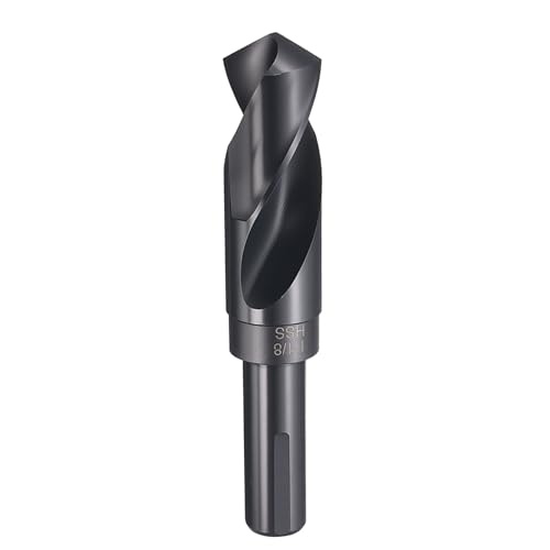 HARFINGTON 1-1/8" Drill Bit 3/4" Reduced Shank 3-Flat 4241 HSS 118° - size: 1-1/8" with 3/4" Shank