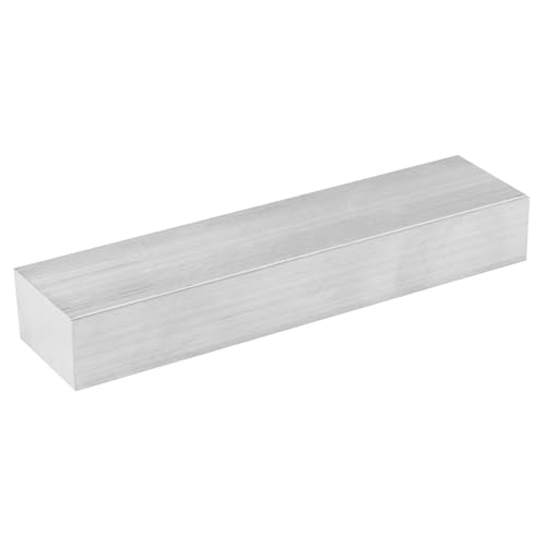 6061 Aluminum Flat Bar, 0.6" Thickness X 1" Width X 4" Length Aluminum Flat Plate, Solid Aluminum Bar for Crafting, Industrial Building - size: 0.6" X 1" X 4"
