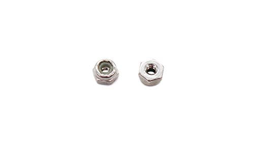 100pcs 4-40 Nylon Inserted Self Lock Nuts 304 Stainless Steel - size: 4-40 100pcs