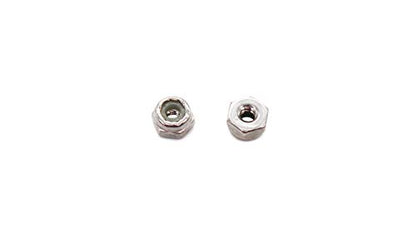100pcs 4-40 Nylon Inserted Self Lock Nuts 304 Stainless Steel - size: 4-40 100pcs