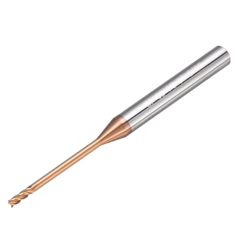 Carbide End Mill 1.5mm Dia 20mm Cut L 50mm L 4mm Shank 4 Flute - size: 1.5mm Dia - 20mm CL - 50mm L - 4mm Shank