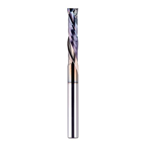 SpeTool UP&Down Compression Bit 1/4" Shank,1-1/4Inch Cutting Length 3 Inch OVL,Carbide Spiral Router Bits CNC End Mill with TAC Extra Long Life Coating for Wood Carving - size: 1/4" Dia - 1-1/4" CL -1/4" Shank, style: COMPRESSION CUT