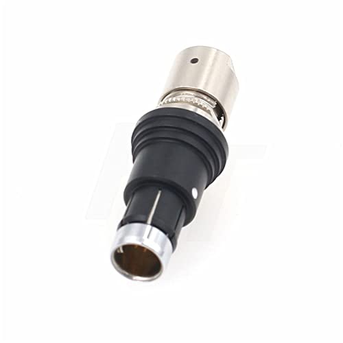 Black Short Plug 5 Pin Connector SS 102A 054 Male Solder Push Pull Brass Compatible for Fischer AWG22 Wire Cable - color: Black Short Male, size: 5 Pin