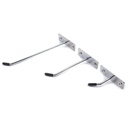 30pcs Wall Mounted Heavy Duty Metal Single Hooks Home Storage Organizer Hanger Stainless Steel Hooks (2/4/6inch) - size: 2/4/6 inches