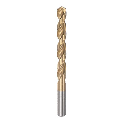 HARFINGTON Twist Drill Bit 12.3mm Titanium Coated (HSS-E) M42 High Speed Steel 8% Cobalt Straight Shank for Stainless Steel Aluminum Alloy Metal - size: 12.3mm