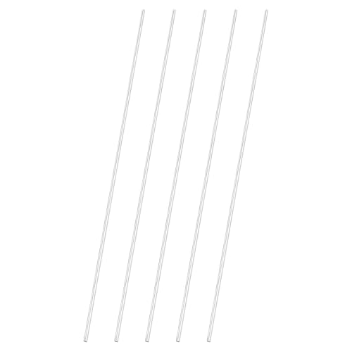 uxcell 5pcs 304 Stainless Steel Round Rods, 1/8" Dia x 12" Length Stainless Steel Metal Solid Shaft Rod Bar for Industry Use Metal Working Hobbies DIY Craft, Silver - size: 1/8" Dia x 12" Length