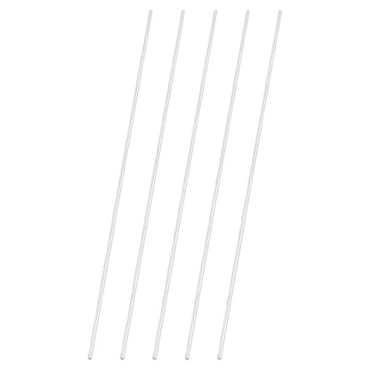 uxcell 5pcs 304 Stainless Steel Round Rods, 1/8" Dia x 12" Length Stainless Steel Metal Solid Shaft Rod Bar for Industry Use Metal Working Hobbies DIY Craft, Silver - size: 1/8" Dia x 12" Length