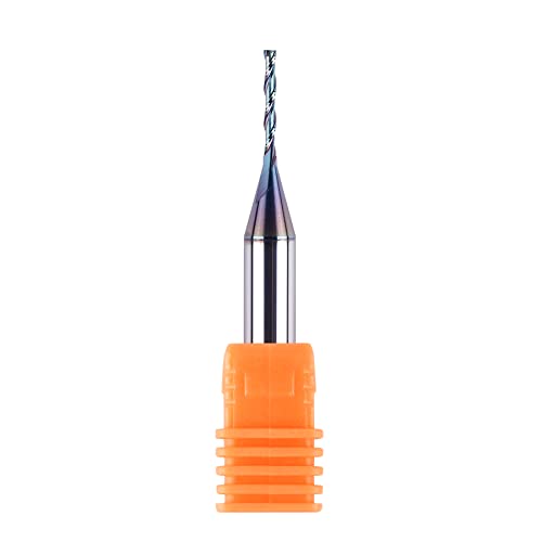 SpeTool 1/16 Inch Up Cut Spial Router Bit 1/4 Inch Shank with Extra Long Life Coating CNC Router Bit Plunge Woodworking Engraving Tool - size: 1/16" Dia -1/2" CL - 1/4" Shank, style: UP CUT