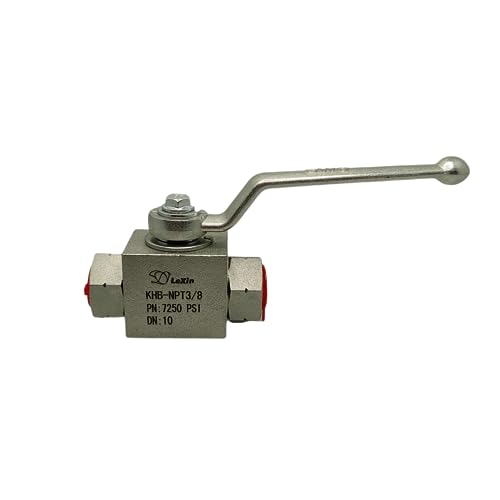 LX Hydraulic High Pressure Ball Valve 3/8" NPT 7250PSI(500BR) Hydraulic Valve Shut-Off KHB Hydraulic Ball Valve - size: LX-KHB-3/8"NPT