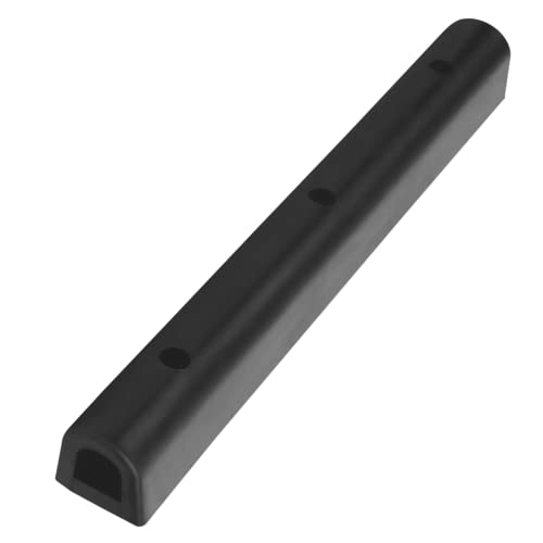 Nisorpa Rubber Dock Bumper 3.3 Feet Heavy-Duty Dock Edge Bumper Rubber Trailer Bumper with 3 Bolts for Loading Docks, Marinas and Parking Spots Boat Docks and Boat Slips - 39” x 3.9” x 3.9"