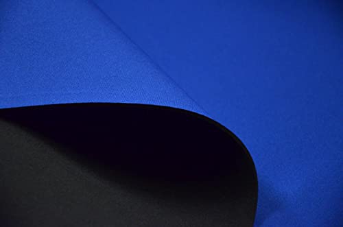 2mm Blue Neoprene Fabric, Scuba Wetsuit Material, Fabric for Sewing, Thin Foam Rubber Sheet (Blue, 1' x 4') - color: Blue, size: 1 feet x 4 feet