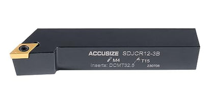 Accusize 3/4 in Shank Indexable Carbide Turning Tool Set, 2387-2006PLUS - size: 7 plus 10 Inserts, for Steel