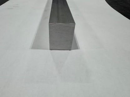 1-1/2" x 2" Aluminum Flat Bar, Solid Stock, Machining, Pick Your Length, 1.5" x 2" Rectangle Bar (Aluminum, 9 INCH) - size: 9 INCH
