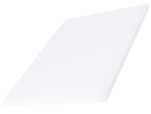 High-Density Polyethylene (HDPE) Plastic Sheet (1, White, 8" X 12"X 1/2") - color: White, size: 8" X 12"X 1/2"