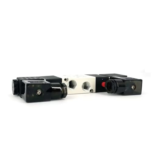 Solenoid Valve AirTAC 4V230C-08 DC12V 1/4"PT Double Solenoid 5/3 Way Closed Center Air Pneumatic Internal Pilot 21-114 PSI 5 Port 3 Position Have Memory Function. - size: 4V230C 08 1/4"PT, style: DC12V