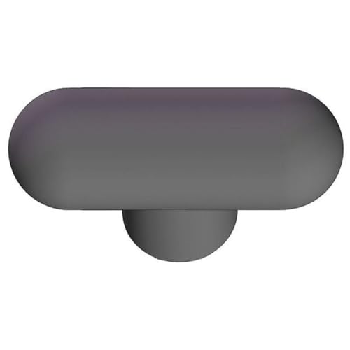 Rd T Knob, 1 3/8 in, 5/16-18, 2 1/4 in