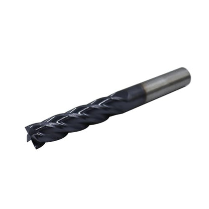 7/16in Solid Carbide Long End Mill, 4 Flutes, 30 Degree Helix - size: 7/16in