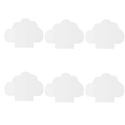 6 PCS 2mm Cloud Acrylic Blanks, Clear for LED Light Base - size: Cloud Shaped