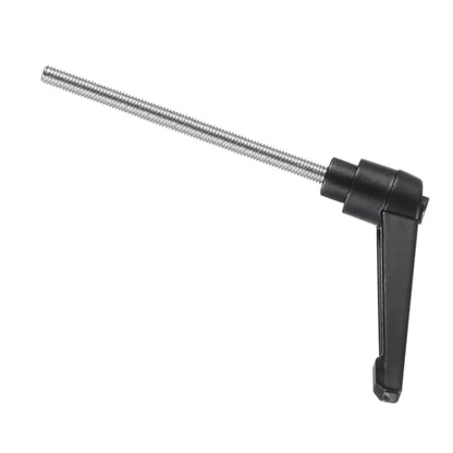 uxcell Adjustable Clamping Lever Handle M5(0.8mm Pitch) x 70mm Metric 304 Stainless Steel Male Threaded Stud Hand Knobs Push Button Ratchet Screw Handles Bolts with Locking Lever Black - size: M5 x 70mm