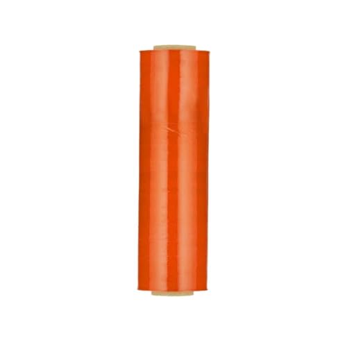 PSBM 1 Roll Dark Orange 20 Inch x 5000 Feet 80 Gauge Machine Stretch Film/Wrap, Heavy Duty Industrial Strength Shrink/Plastic Wrap for Moving, Packing, Shipping, Pallet Wrapping & Storage - color: Orange, size: 1 Roll