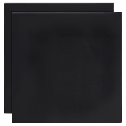BENECREAT 2Pcs 10x10Inch Silicone Rubber Sheets, Black High Temperature Rsistant Rubber Mat for DIY Gaskets Material, Pads, Sealing, Cushion, 1mm Thick - size: 10x10 Inch, style: Non-adhesive