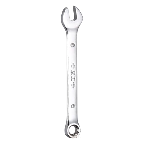 HARFINGTON Metric Combination Wrench, 6mm Open End & 15-Degree Offset - size: 6mm