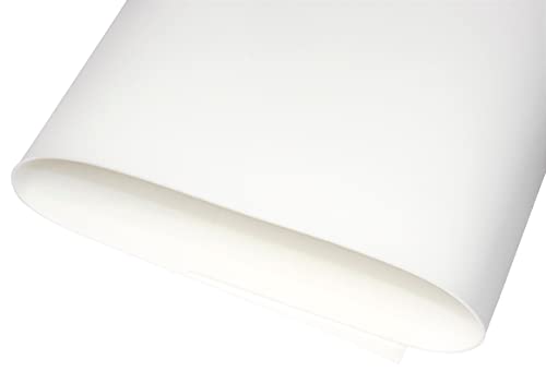 White Silicone Rubber Sheet, 60A Duro, 1/32 x 9 x 12 Inch, Food Grade, Made in the USA, No Adhesive Backing, High Temp Heavy Duty for Gaskets DIY Food Covers Lids Sealing Material Pads Oven Protection