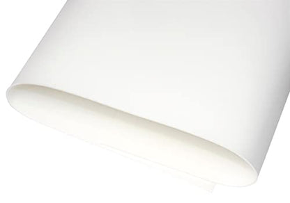 White Silicone Rubber Sheet, 60A Duro, 1/32 x 9 x 12 Inch, Food Grade, Made in the USA, No Adhesive Backing, High Temp Heavy Duty for Gaskets DIY Food Covers Lids Sealing Material Pads Oven Protection