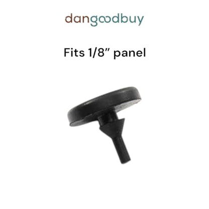 Round Rubber Pull-Through Bumper 7/8" Diameter for 1/8" Hole in 1/8" Thick Material (6)