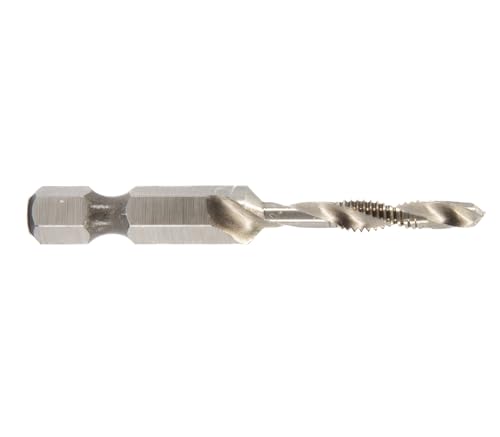 Drill America #8-32 UNC Combined Drill Tap and Countersink with 1/4" Quick Change Hex Shank - size: #8-32