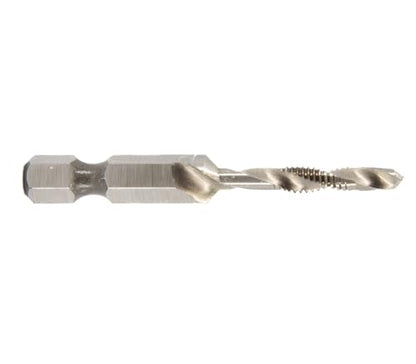 Drill America #8-32 UNC Combined Drill Tap and Countersink with 1/4" Quick Change Hex Shank - size: #8-32