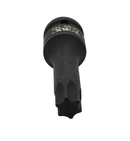 TEMO T60 3" Torx Star 6 Point Black Impact Bit Socket 1/2" Square Drive - size: T60