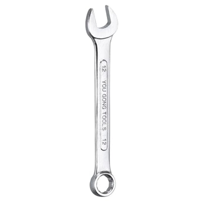 HARFINGTON Metric Combination Wrench, 12mm Open End & 15-Degree Offset - size: 12mm