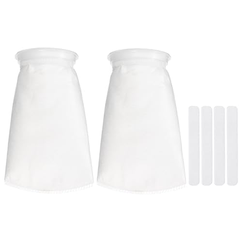 Aquarium Filter Bag Mesh (2Pcs 100 Micron 4.1" Ring 9.1" Long) - size: 100 Micron - 9.1" Long 4.1" Ring