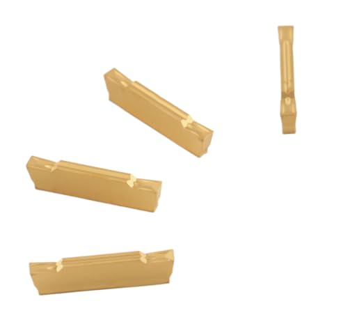 Accusize Industrial Tools Mgmn200 Tin Coated Carbide Inserts, 10 Pcs/Box, 2403-4022x10 - size: MGMN200, Cutting Steel