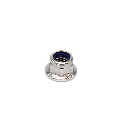 cSeao 20pcs M8 x 1.25mm Flanged Nylon Inserted Lock Nuts 304 Stainless Steel A2-70/18-8, DIN6926 - size: M8 20pcs