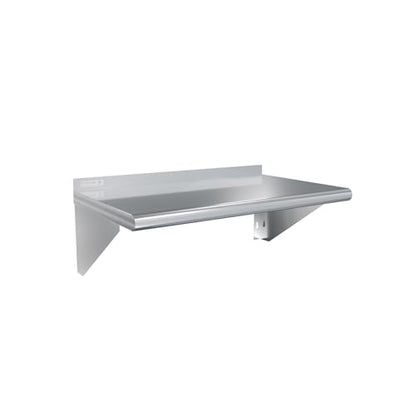STABLEINK NSF Stainless Steel Wall Shelf 18x30 Inches, Commercial Kitchen - size: 18"x30"